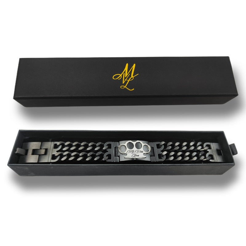Braccialetto MVL - Nero/argento