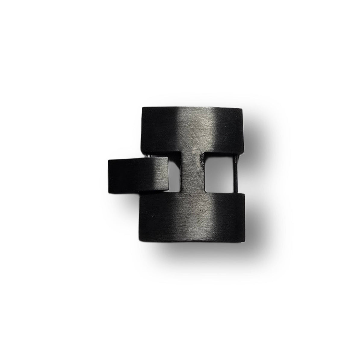 Prolunga per bracciale Mi Vida Loca nera, maglia nero opaco con linguetta di chiusura