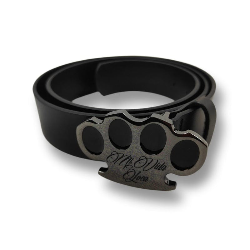 MVL Ledergürtel - schwarze Linie