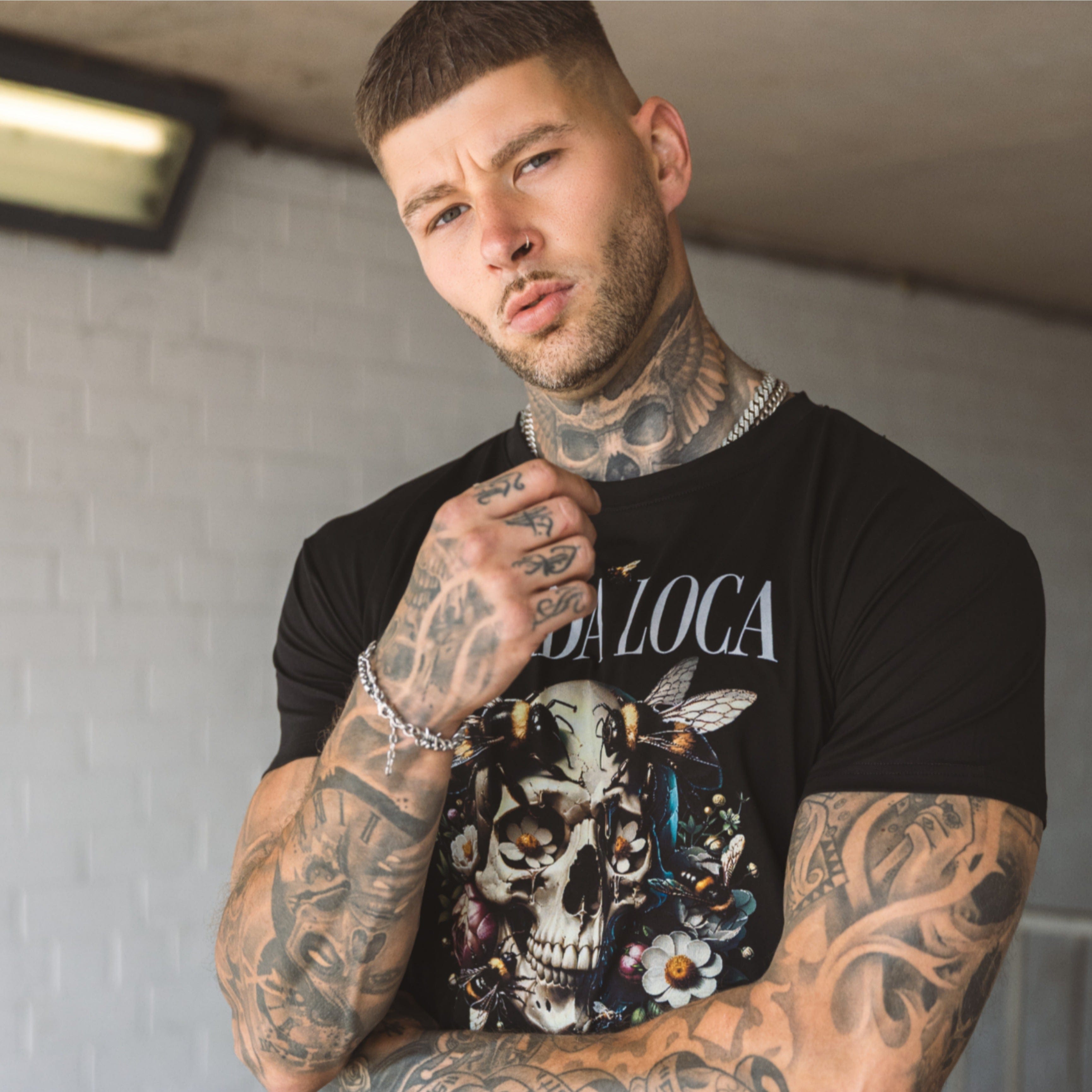 Camiseta MVL con calavera de fauna