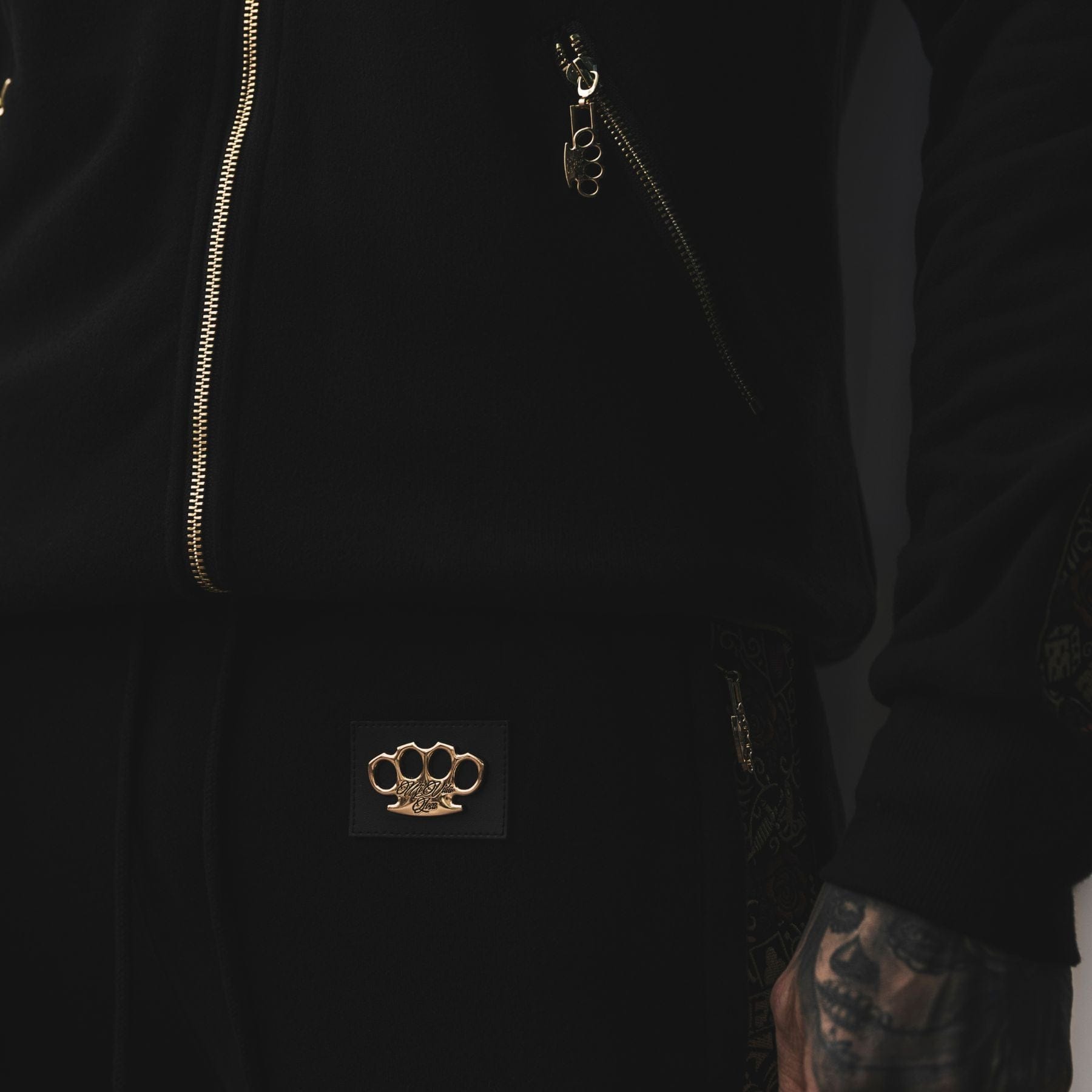 LFR Trainingsanzug Kapuzenpullover – Schwarz/schwarz