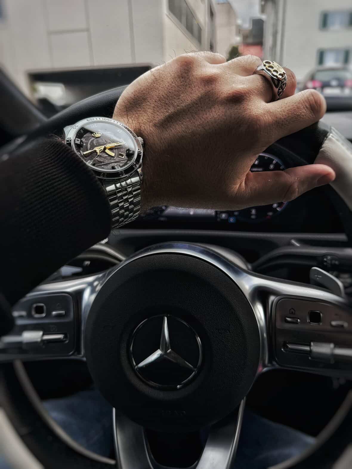 Reloj de pulsera automático MVL "AK47" - plateado