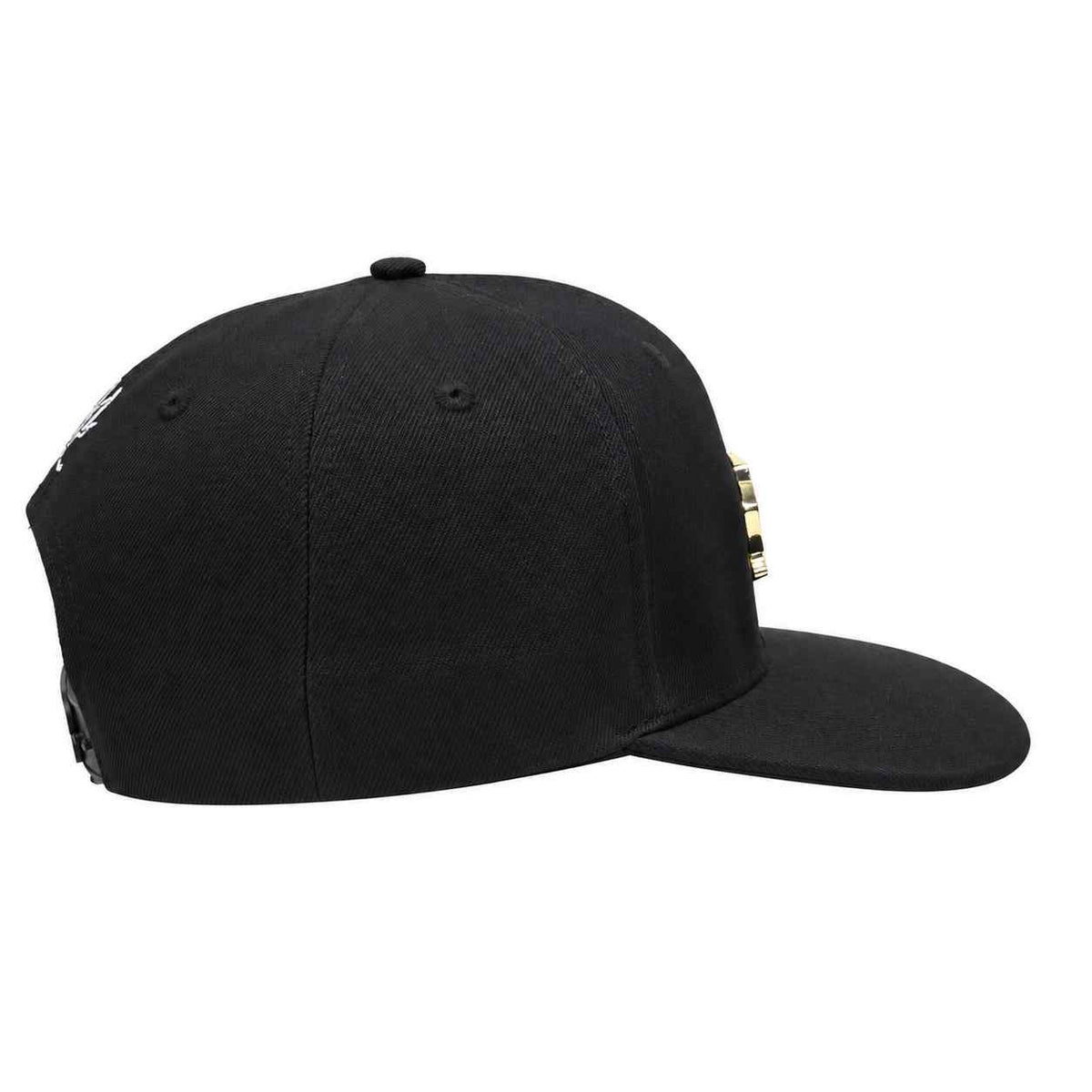 Klassische MVL Snapback, schwarz/schwarz