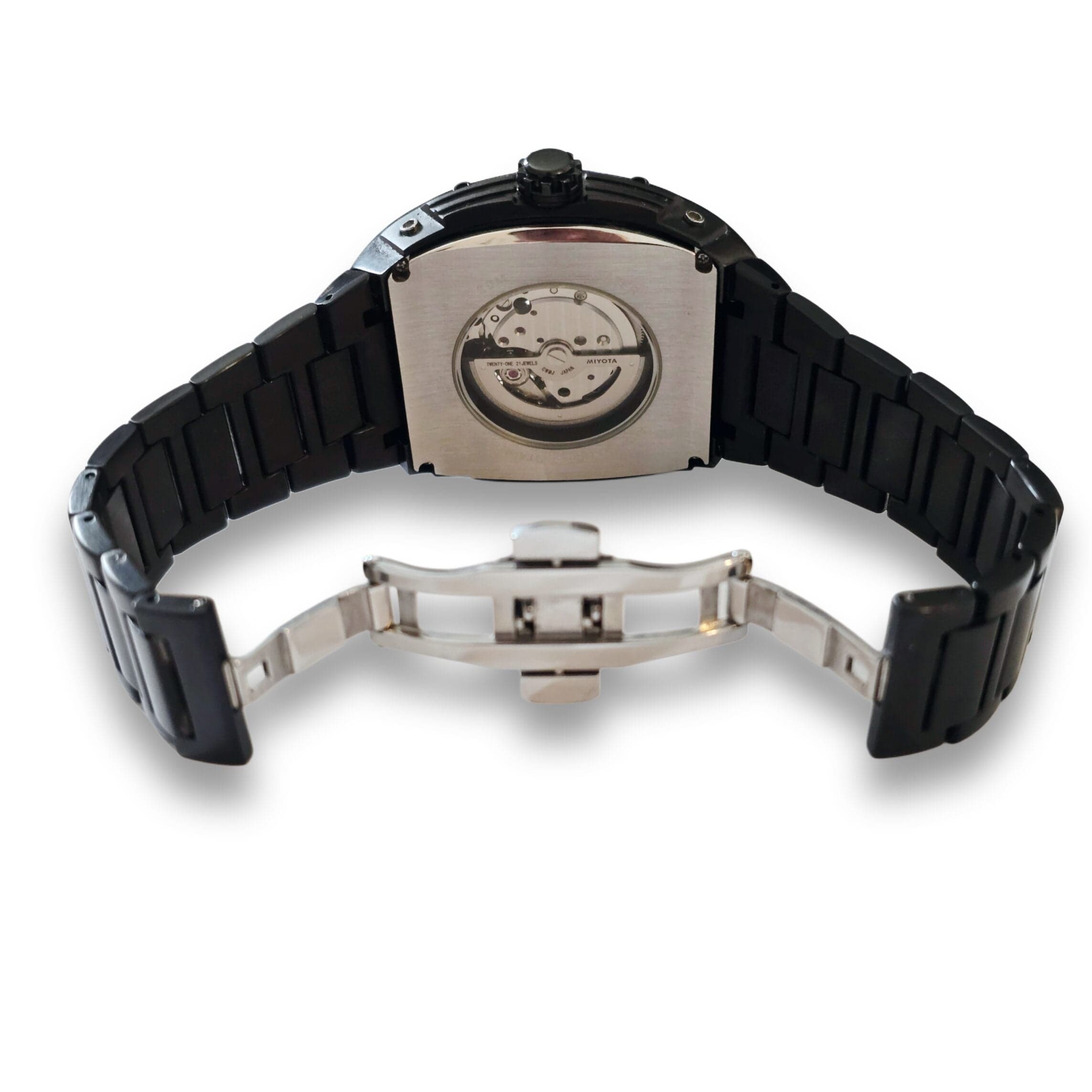 MVL Automatic skull watch - black