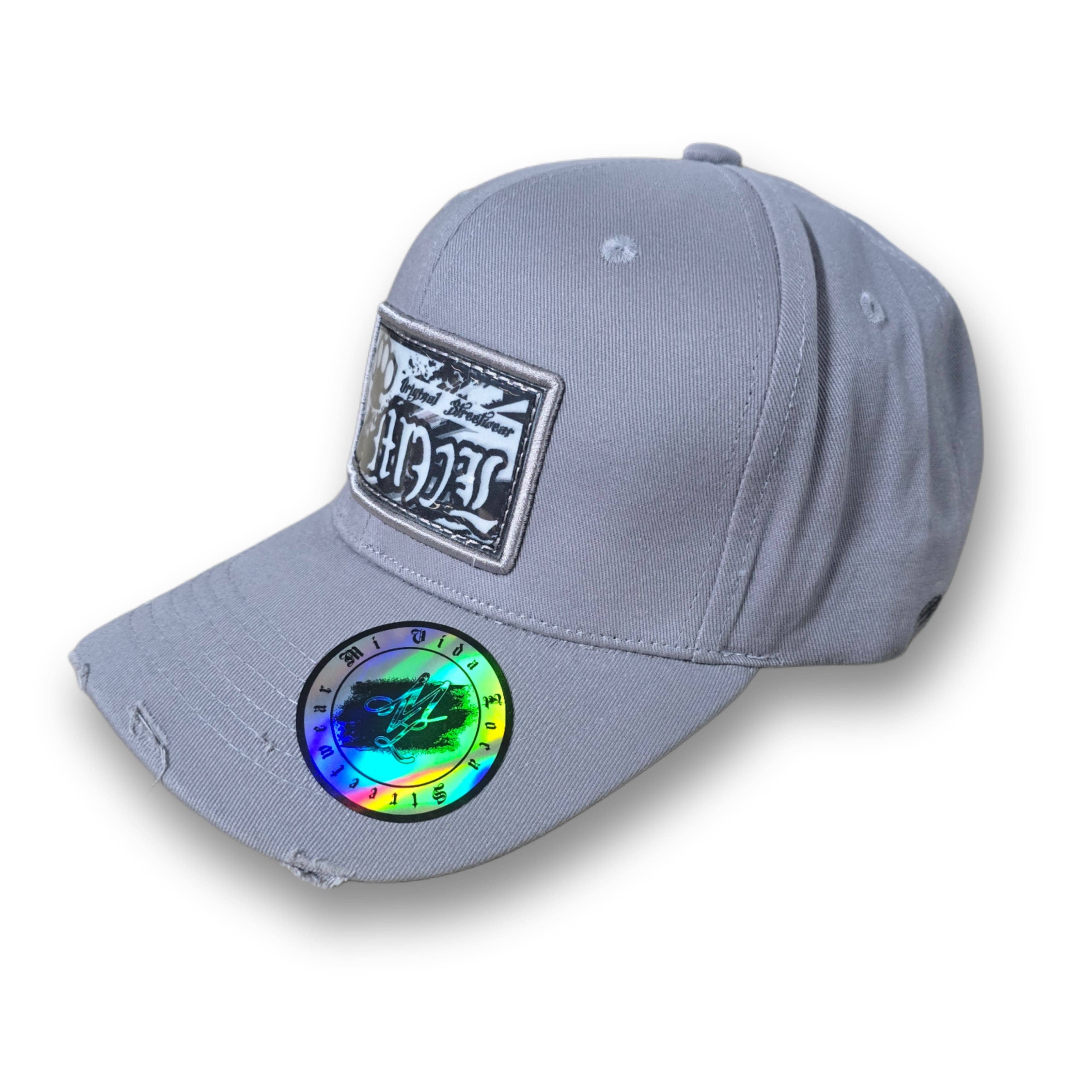 Cappellino da streetwear originale MVL con visiera curva - grigio