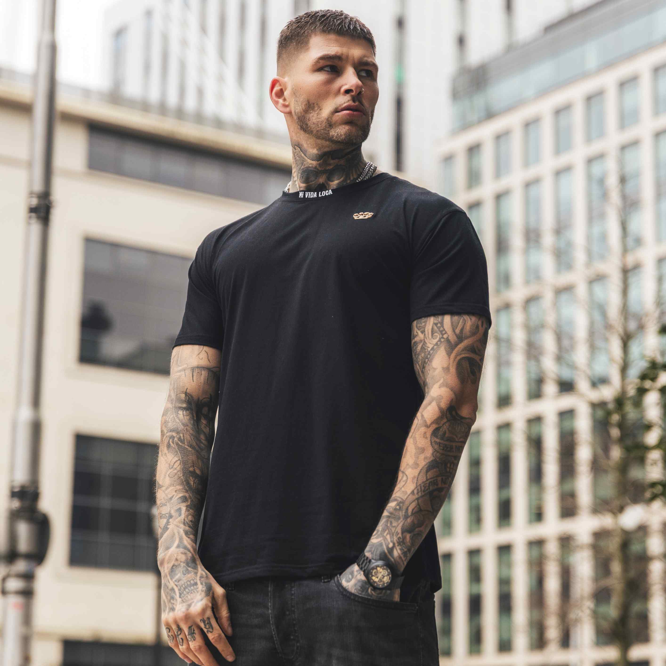 T-shirt « Ink addict » - noir