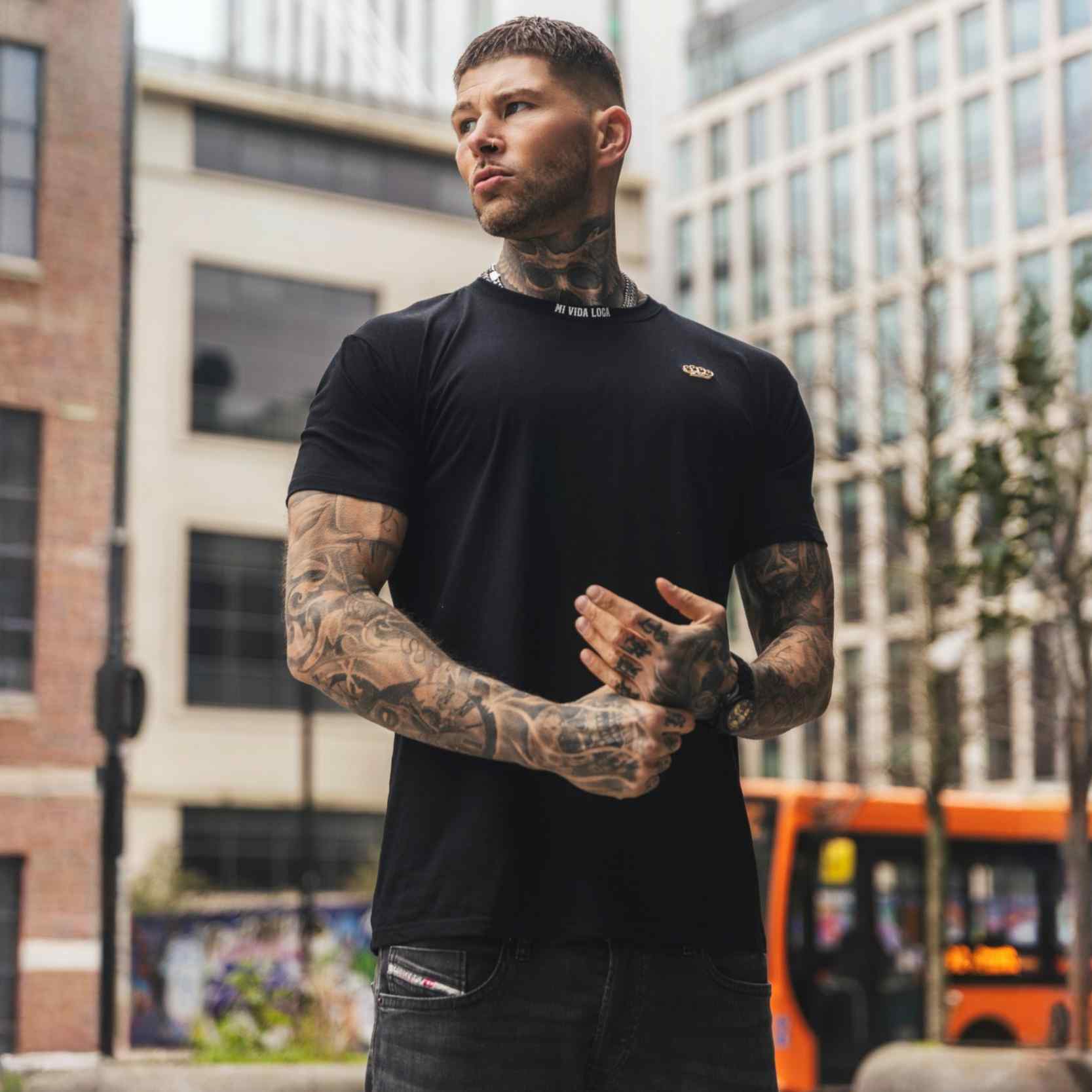T-shirt « Ink addict » - noir