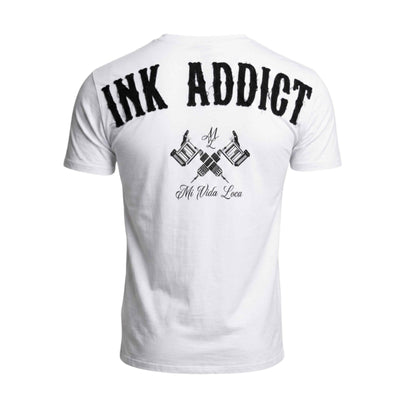 T-shirt « Ink addict » - Blanc