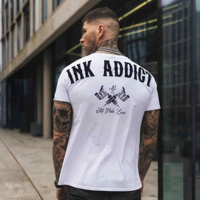 T-shirt « Ink addict » - Blanc