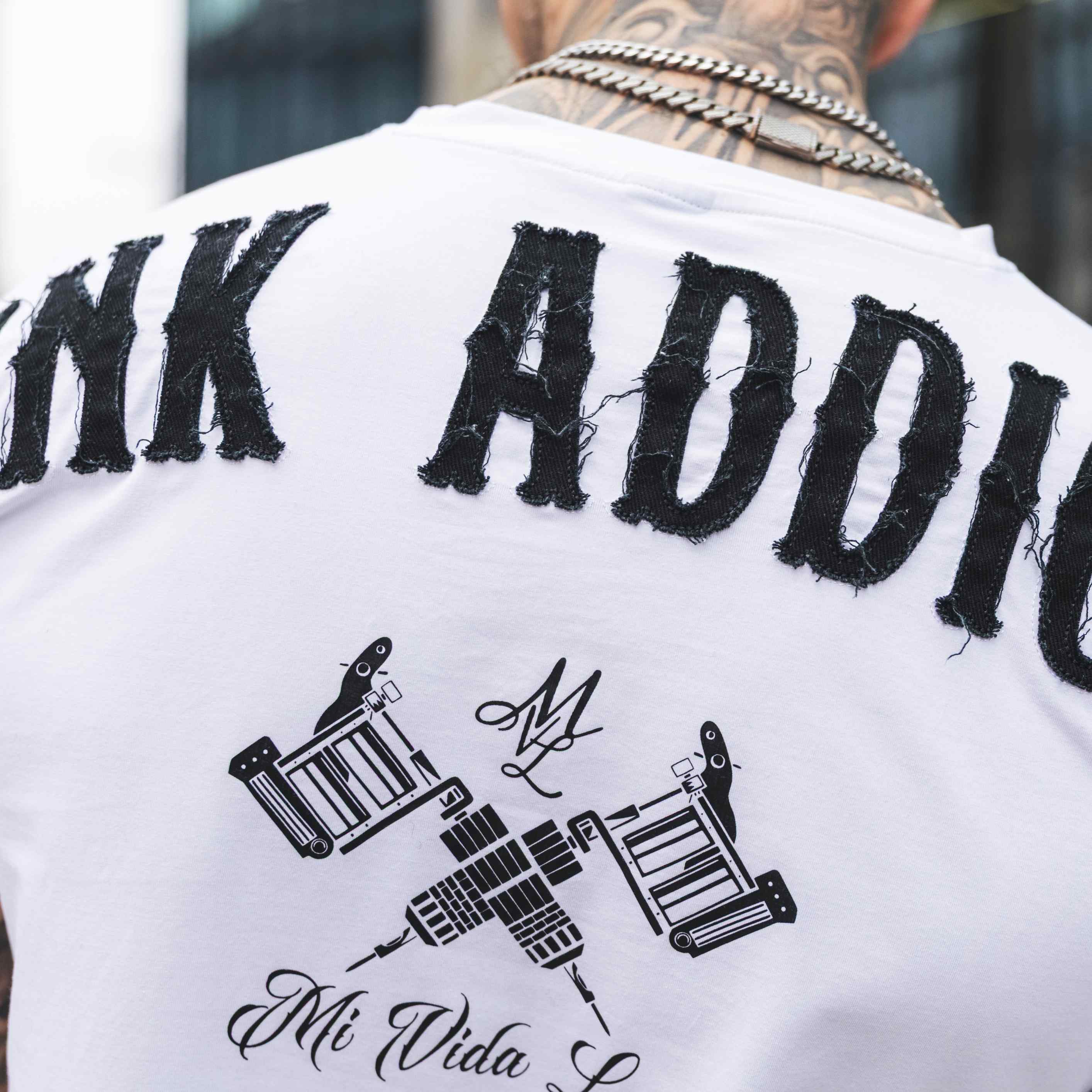 „Ink Addict“-T-Shirt – Weiß