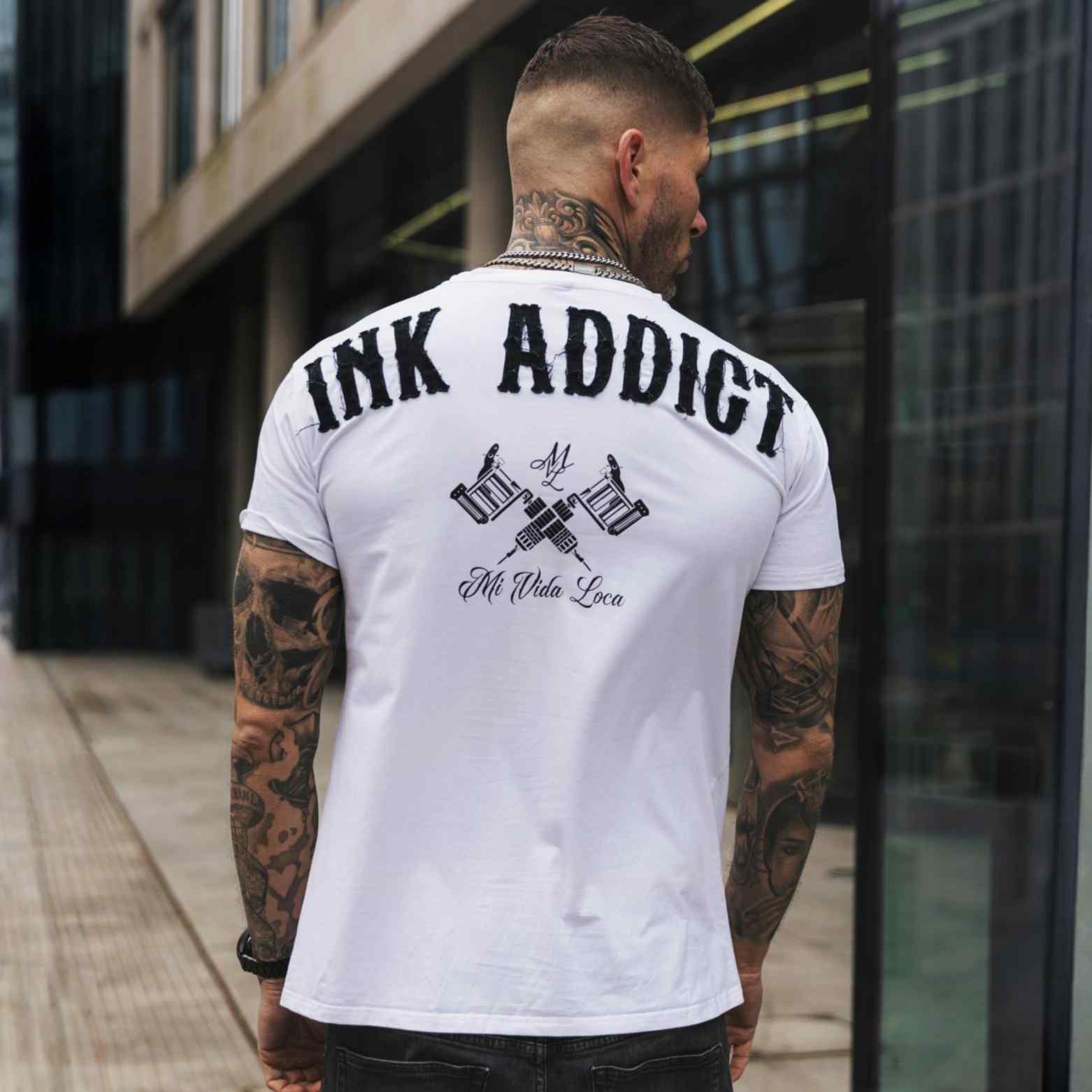 „Ink Addict“-T-Shirt – Weiß