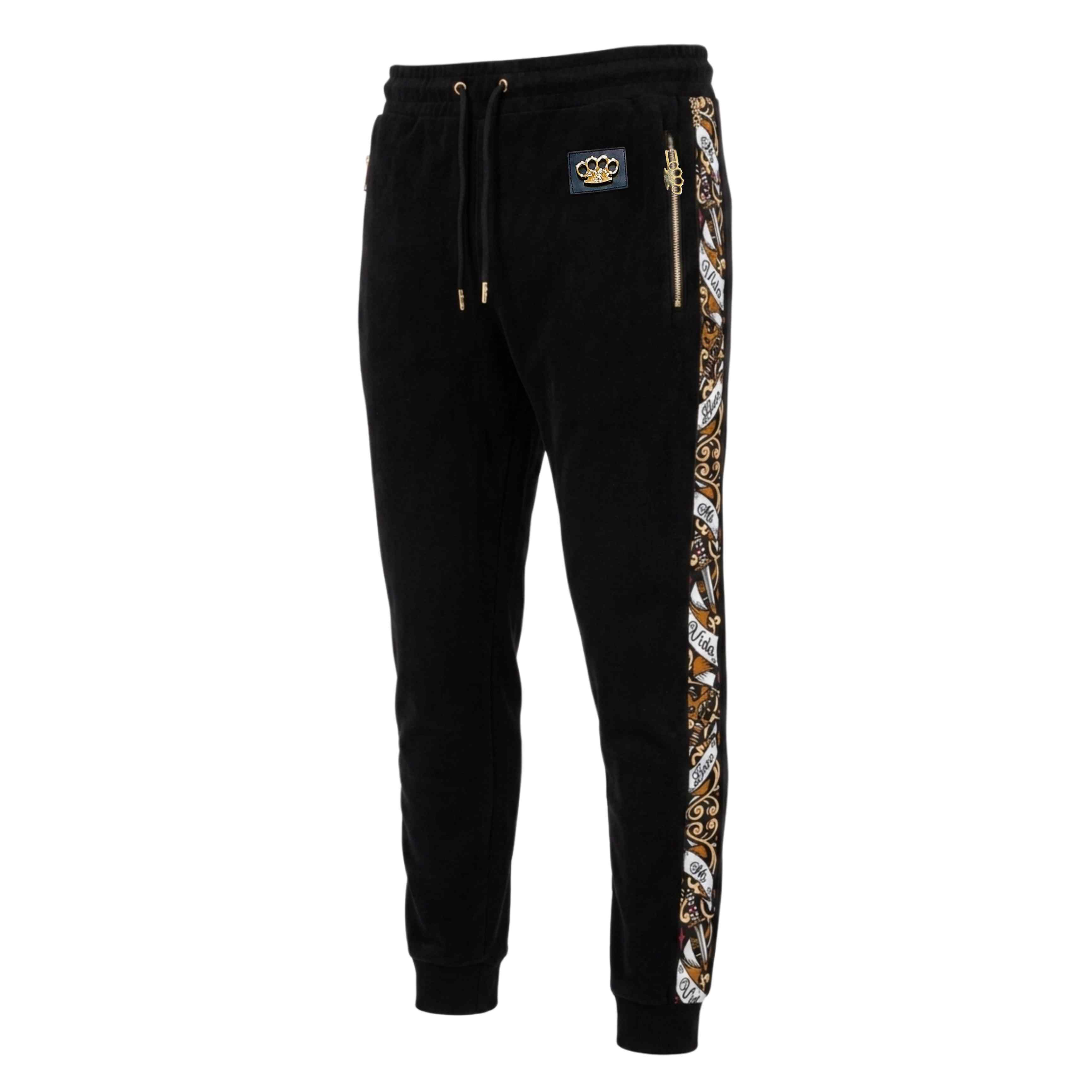 Pantaloni da jogging della tuta Savage con decorazioni - nero