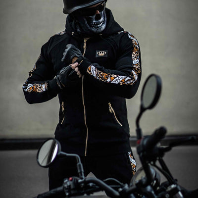 Savage ornate tracksuit jogger - black