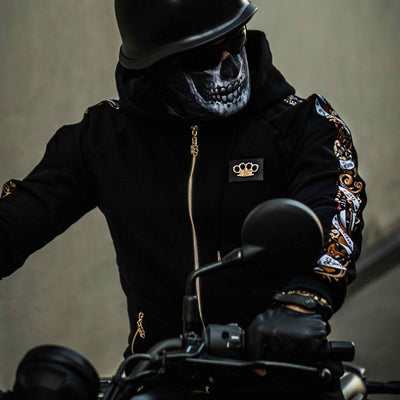 Savage ornate tracksuit hoodie - black