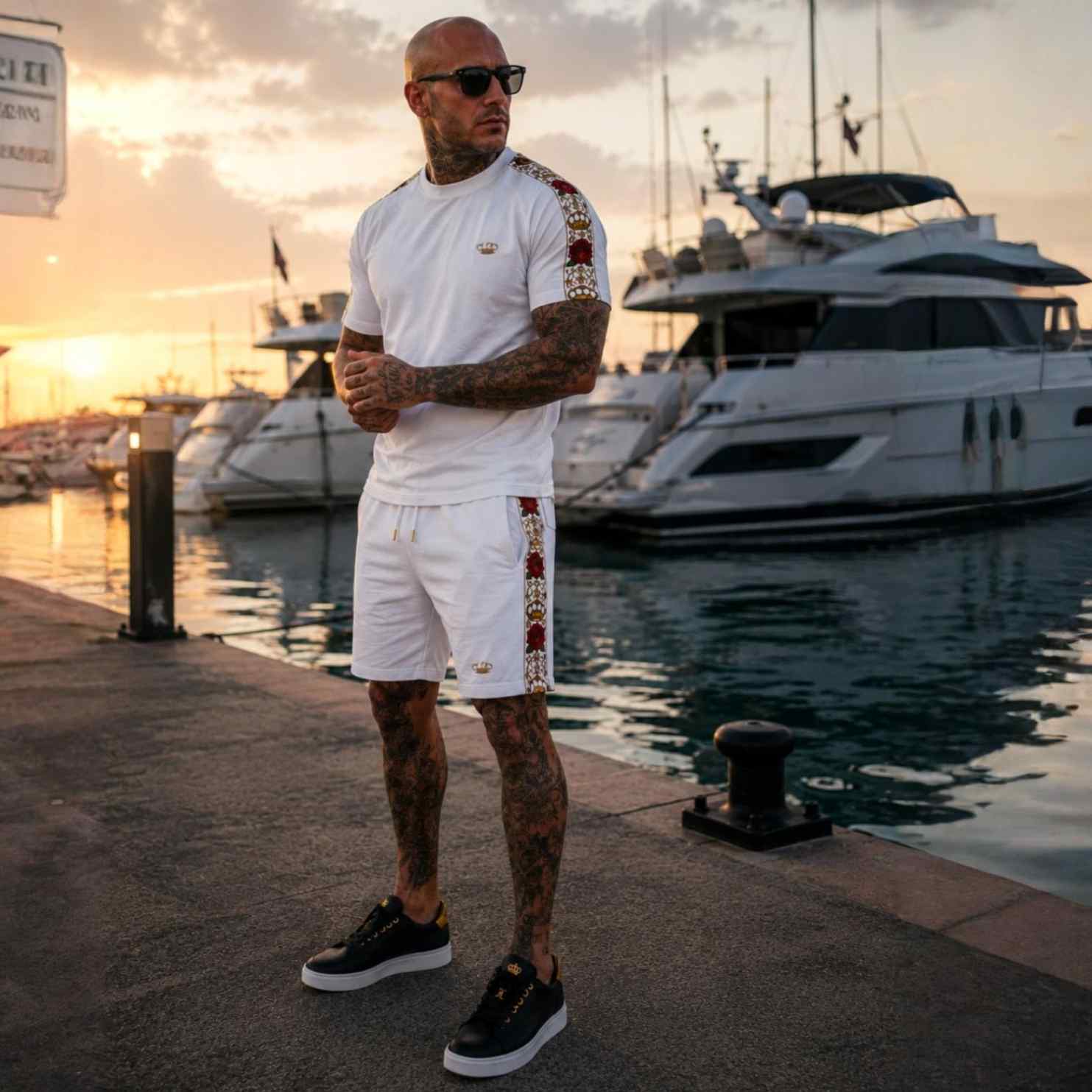 Short de jogging Calavera - blanc
