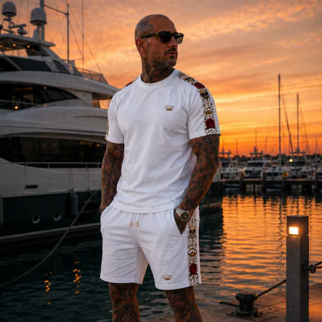 Short de jogging Calavera - blanc