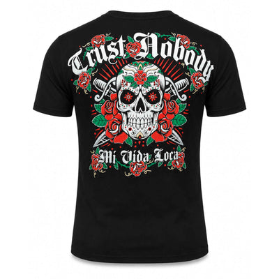 Camiseta de MVL «Trust nobody flower skull»