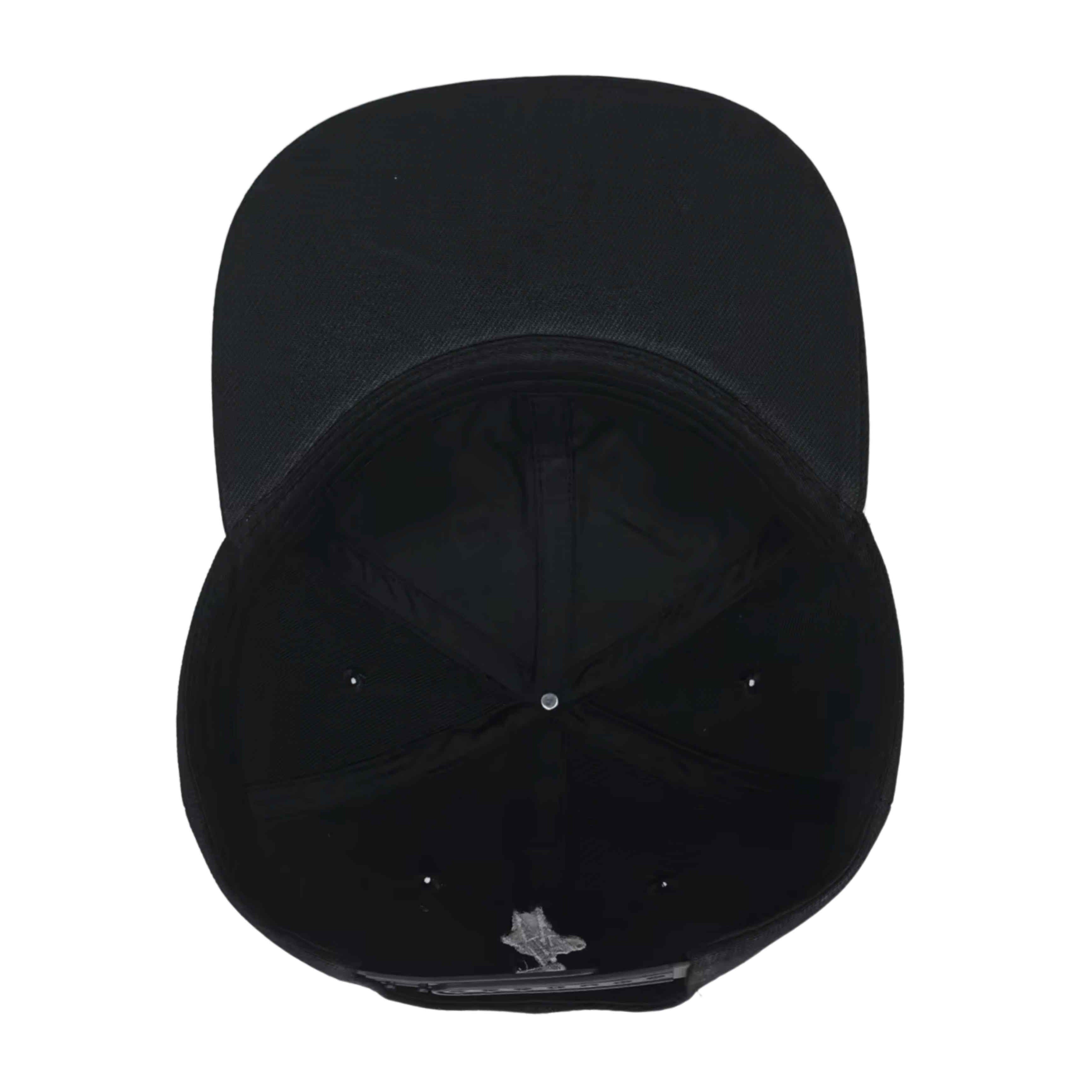 Klassische MVL Snapback, schwarz/schwarz
