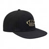 Klassische MVL Snapback, schwarz/schwarz