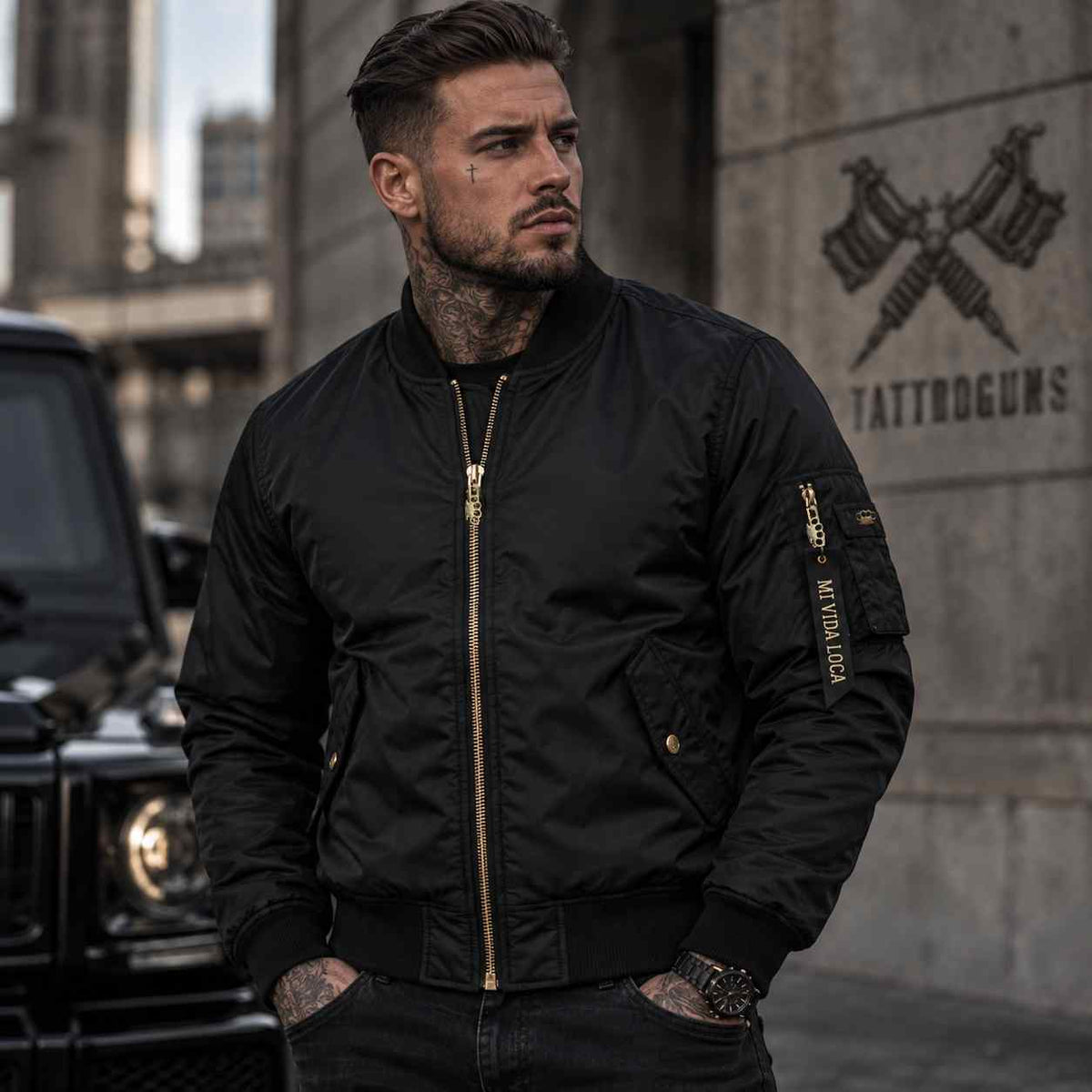 Tattooguns Bomberjacke – Herren