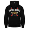 Trust nobody zip hoodie